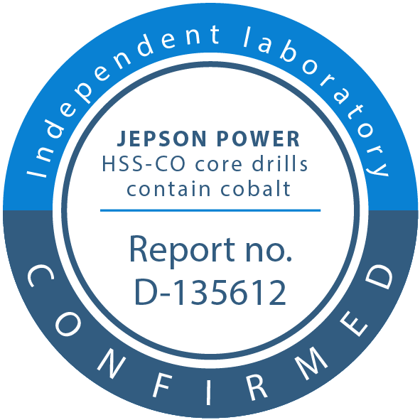HSS-Co Kernbohrerset 30mm x Ø 12, 14, 16, 18, 20, 22 + Auswerfstift