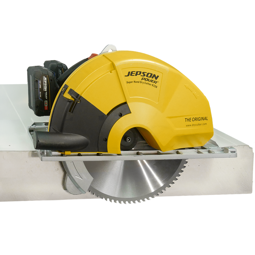 12 5/8" Super Hand Dry Cutter 8320E 36V with Ø 12 5/8"/84T saw blade, 2 batteries and 115V charger