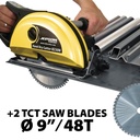PROMO: 9" HAND DRY CUTTER 8230N with 2 SAW BLADES FOR INOX 9" / 48T + case