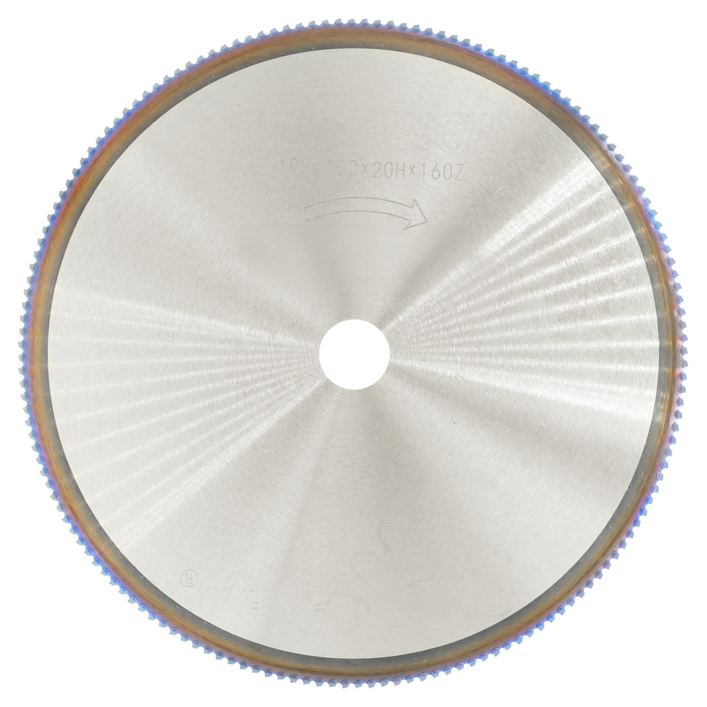 DRYTECH® HOJA DE SIERRA CON PUNTA CARBURADA 192 x 1.0 x 20H x 160D para plásticos reforzados con fibra de carbono con un espesor de pared < 10 mm