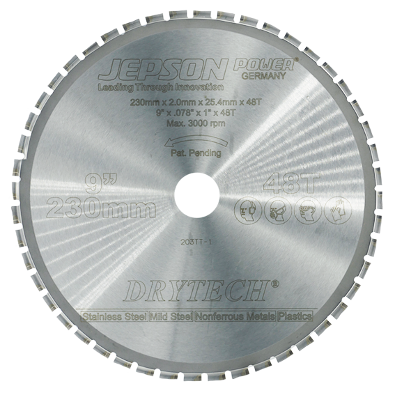 [72123060] Hoja de sierra con punta de carburo Drytech® 9'' ø 230 mm / 60T para aluminio