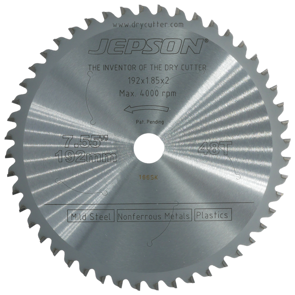 7 5/8'' Drytech® carbide tipped saw blade ø 192 mm / 48T for steel (thin walled)