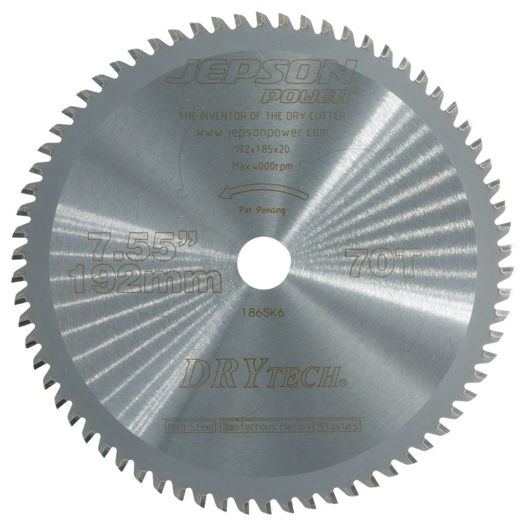 7 5/8'' Drytech® carbide tipped saw blade ø 192 mm / 70T for steel sheets