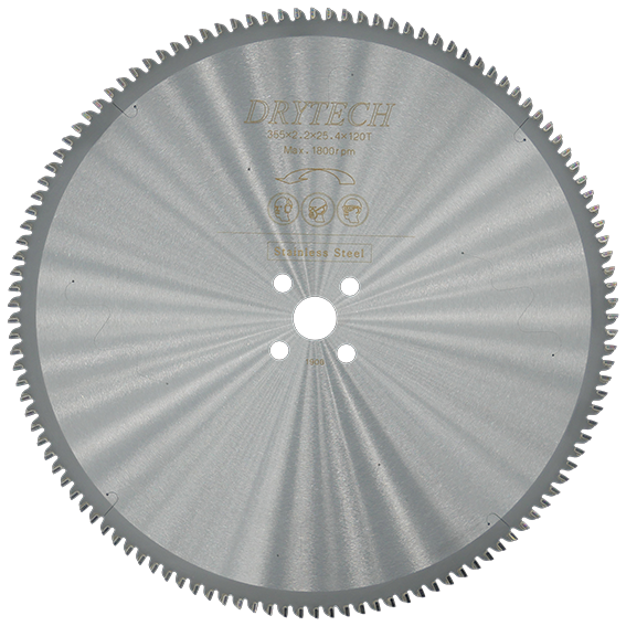 14'' Drytech® carbide tipped saw blade ø 355 mm / 120T for steel & stainless steel (thin walled)