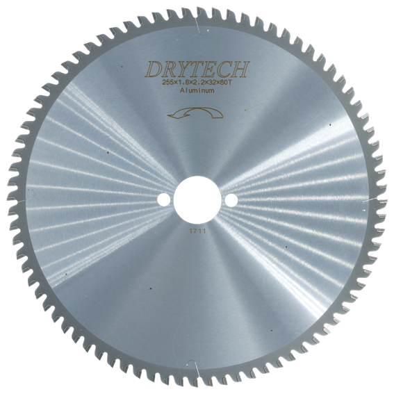 10'' Drytech® carbide tipped saw blade ø 255 mm / 80T for aluminum