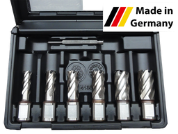[490145In] HSS-CO core drill set ⌀ 1" (9/16", 5/8", 11/16",3/4", 13/16", 15/16") +Pin 1/4x3"