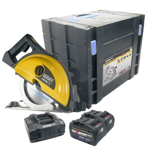 [608295ENA] 8" HAND DRY CUTTER 8203E CORDLESS with SAW BLADE LBS - IMPACT RESISTANT 8"/48T + 2 batteries 18V, 5.5 A + charging station 110 V LiHD + case