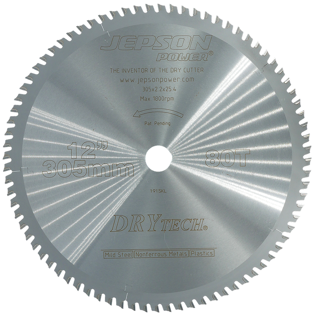 [600540] 12'' Drytech® carbide tipped saw blade ø 305 mm / 80T for steel & stainless steel (thin walled)