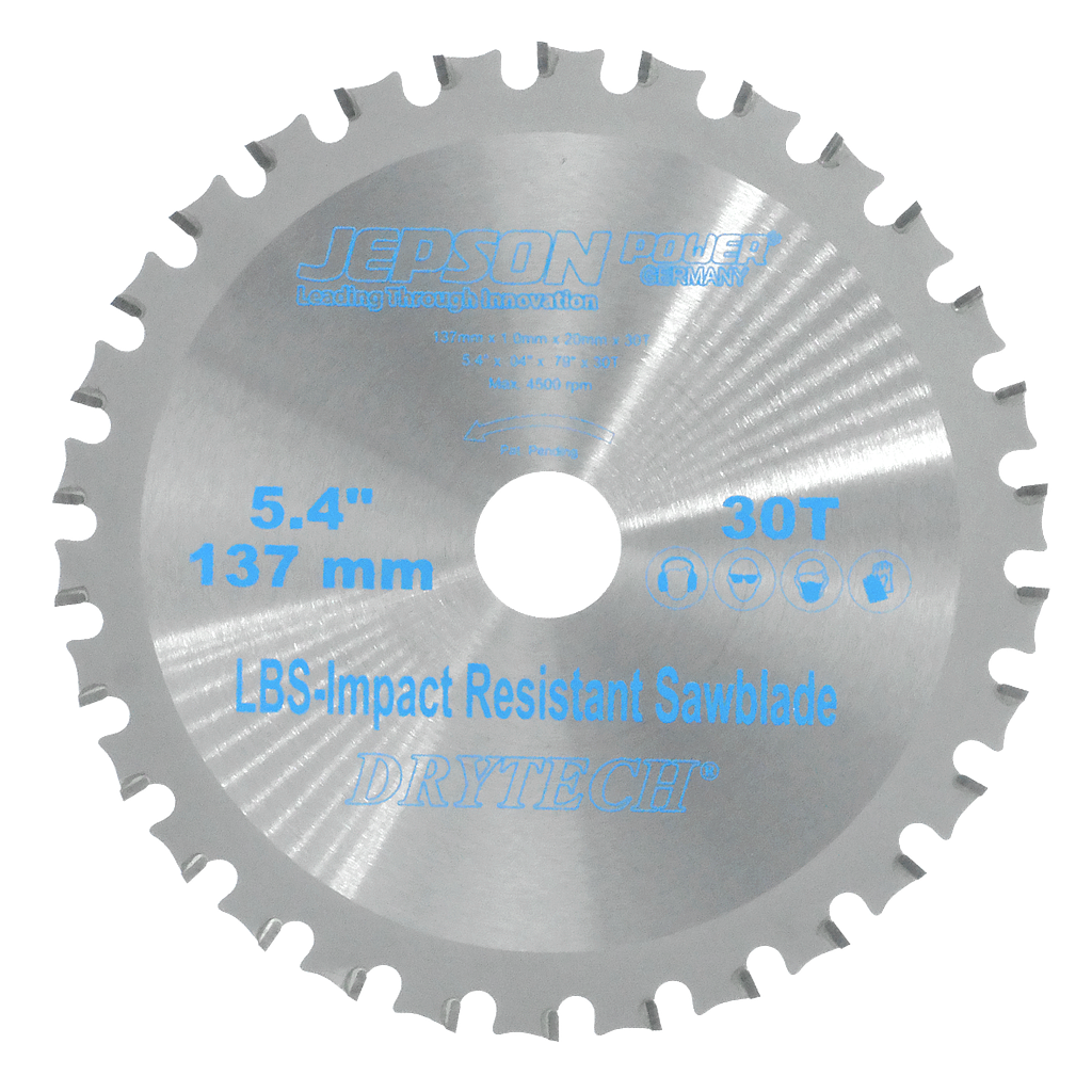 [72213730] 5 3/8'' Drytech® carbide tipped saw blade LBS impact resistant ø 137 mm / 30T for steel (thin walled)