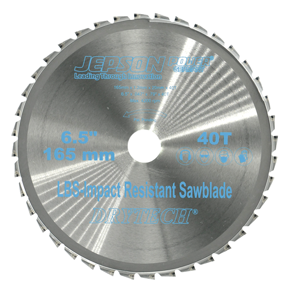 [72216540] 6 1/2'' Drytech® carbide tipped saw blade LBS impact resistant ø 165 mm / 40T for steel (thin walled)
