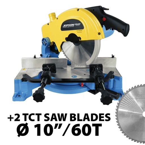 [600651BUS] PROMO: 10" DRY MITER CUTTER 9410ND with 2 SAW BLADES 10" / 60T and Clamping Set