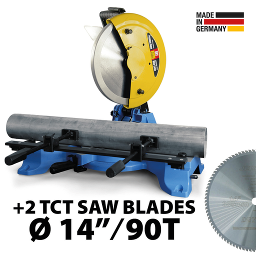 [600514NAB] PROMO: 14" 9414 PREMIUM SUPER DRY MITER CUTTER WITH 2 SAW BLADES 14" / 90T 110V