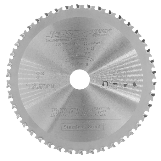 [72115042I] 6'' Drytech® carbide tipped saw blade for cordless tools ø 150 mm / 42T for stainless steel
